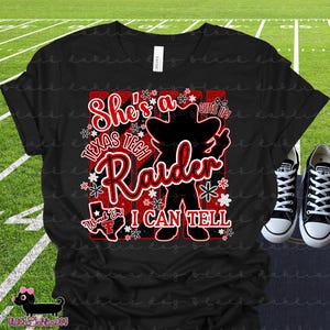 Lei è una Raider, lo capisco PNG: Design della squadra di football del Texas Tech (Download digitale)