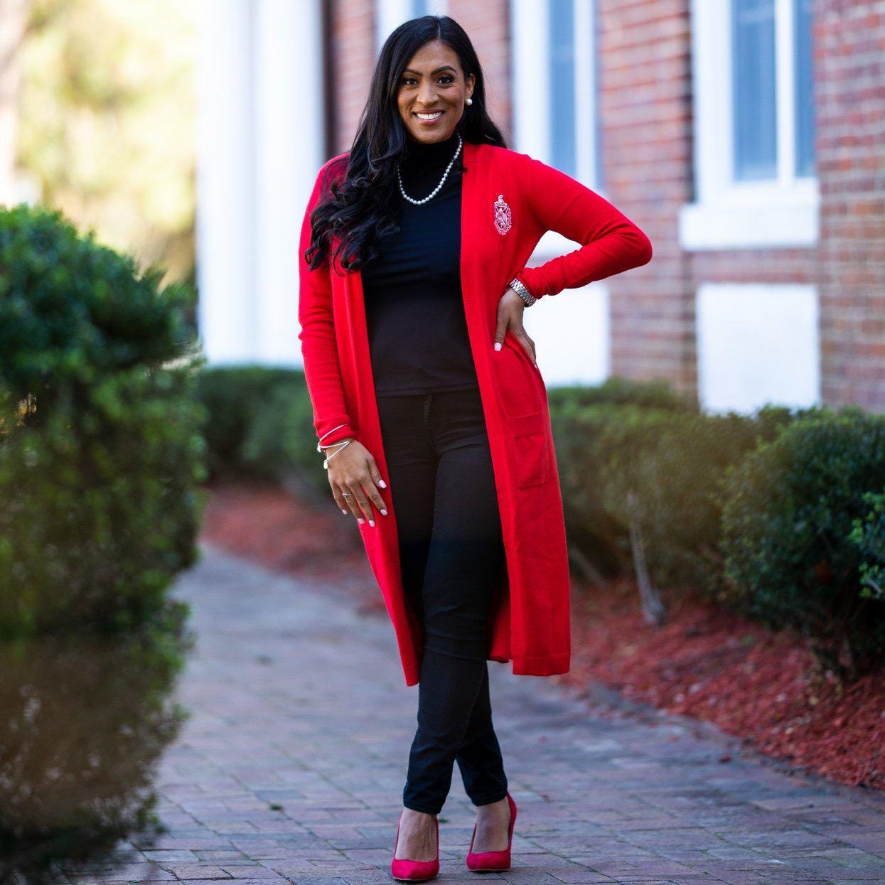Red Delta Sigma Theta Dress - Etsy