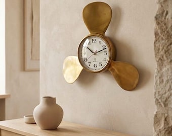 RESERVED - Marine Barigo Poseidon Brass Clock & Barometer - German