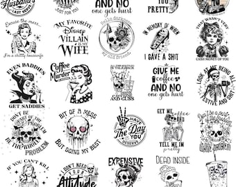 Lustige PNG Bundle: Sarkastische Introvertierte Designs (Digitaler Download)