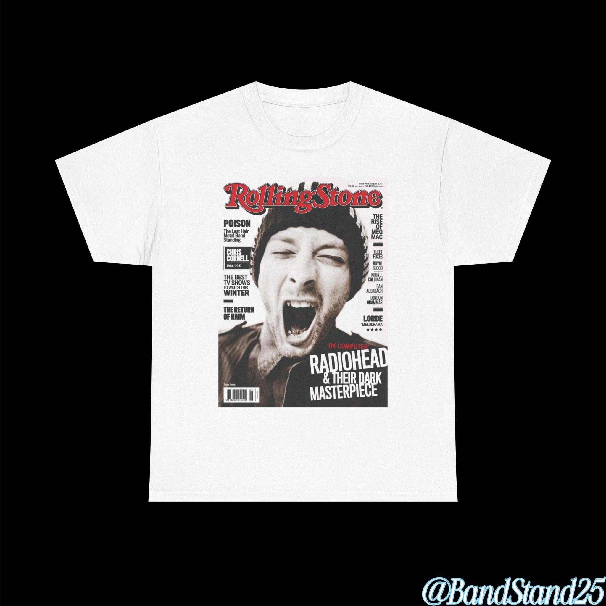 RADIOHEAD T-Shirt Scribble Band Logo - Offiziell Lizenziert Grau