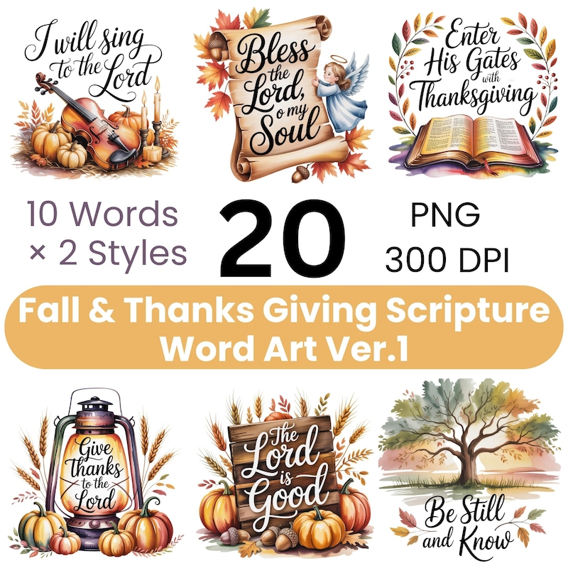 Christian Thanksgiving Clipart - Etsy