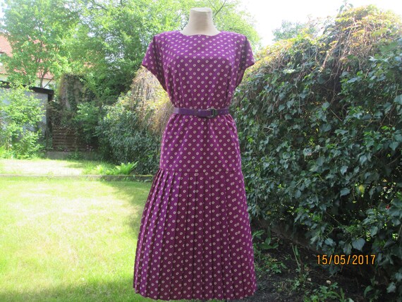 Big Pleated Dress /Pleated Dress Large / Pleated D
