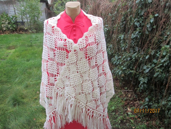 Long Wool Scarf / Hand Knitted / Unwort Scarf / W