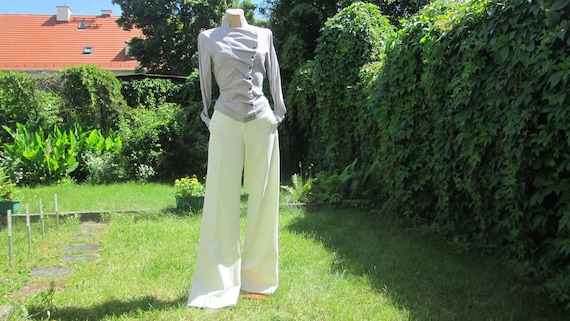 Womens White Pants / White pants Pockets / White T