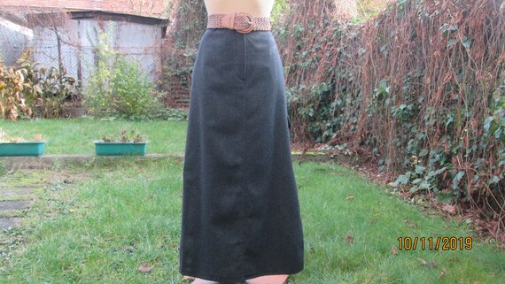 Long Wool Skirt / Woolen Skirt Maxi / Pencil Wool