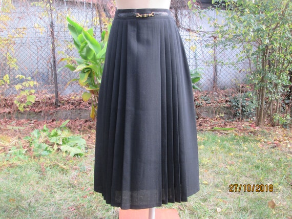 Pleated Wool Skirt / Wool Skirt / Woolen Skirt/ Sk