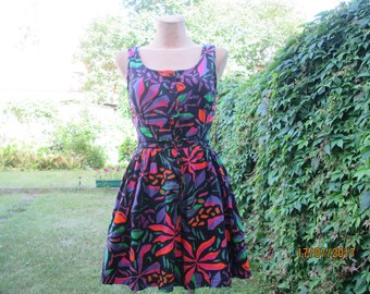 Cotton Play Suit / EUR36 / 38 / UK8 /10 / Summer Play Suit / Play Suit Foral / Cotton Overalls