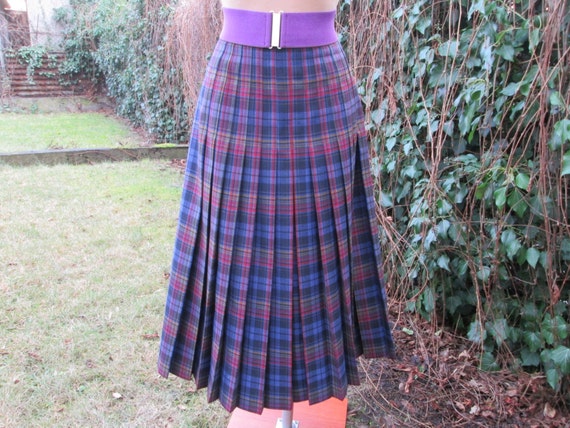 Wool Pleated Skirt / Woolen Pleated Skirt / Pleate