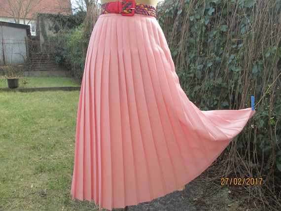 Pleated Wool Skirt / Pleated Skirt / Long Pleated