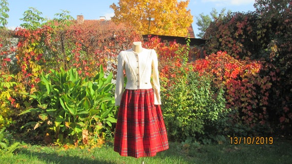 Gonna in lana / Gonna vintage / Gonna a scacchi / Gonna tartan | Etsy Italia