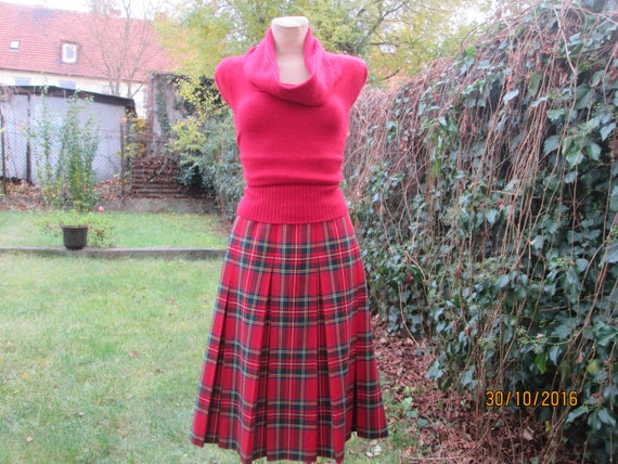 Wool Skirt / Woolen Skirt / Skirt Vintage / with A