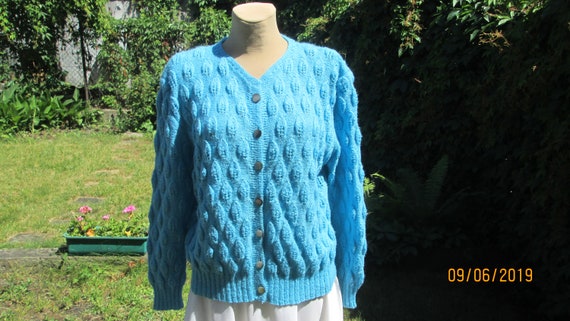 Woolen Blue Sweater / Sweater Vintage / Wool / But