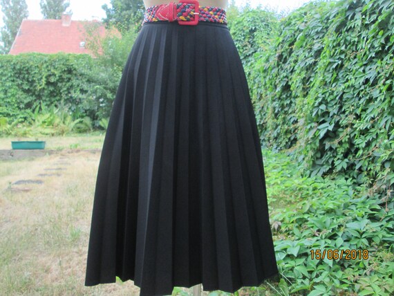Pleated Skirt / Circle Pleated Skirt / Skirt Vinta