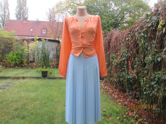 Pleated Skirt / Pleated Skirts / Blue Pleated Skir