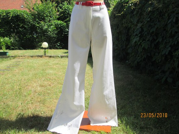 Womens Cotton Pants / White Cotton Pants / Cotton