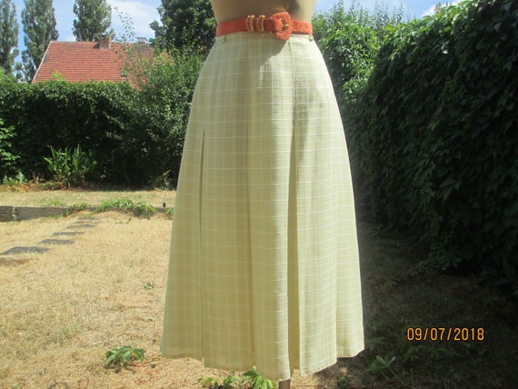 Pleated Wool Skirt / Skirt Vintage / Woolen Skirt