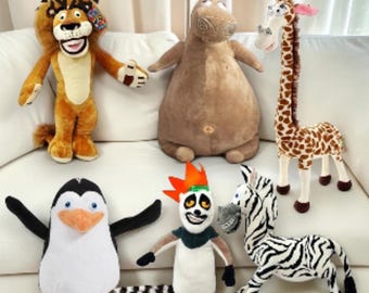 Safari Animal Plush, Soft Stuffed Lion Toy, Gift For Animal Lover