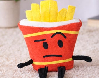 Dream Island Plush, Sad Fries Plush, Soft Plush Toys Gift For Friends