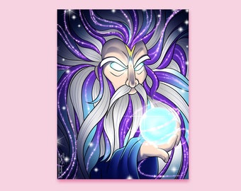 Magical Wizard 8.5" x 11" Art Print