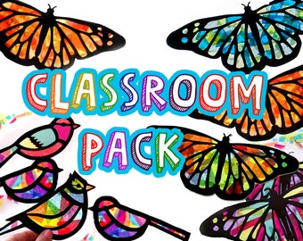 Classroom Pack - Stained Glass Suncatcher Kit