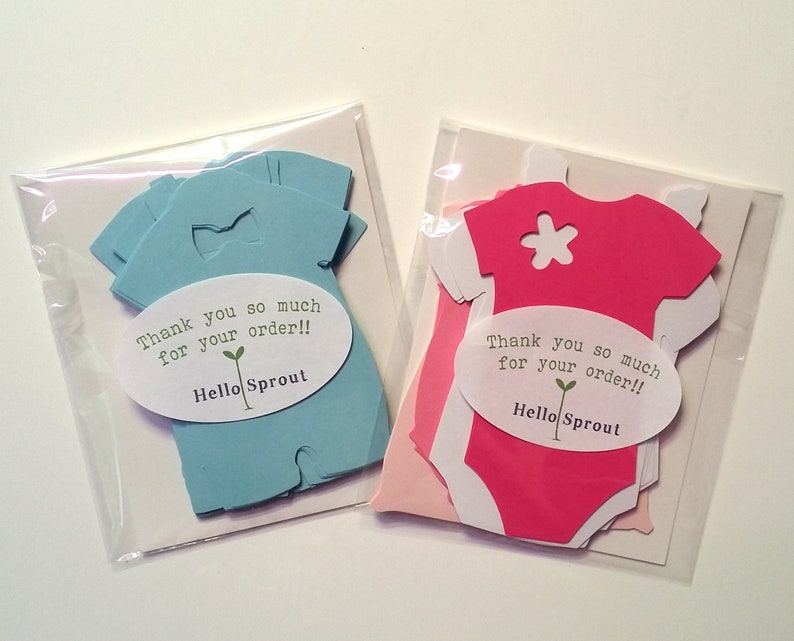 Premium Onesie Cardstock CutOuts Baby Onesies Die Cuts Etsy