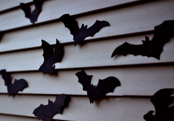 Bat Outdoor Waterproof Halloween Decoration 16 Bats Reusable - Etsy