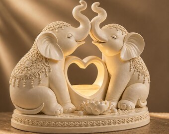 Decorative Elephant Sculpture 3D Model | Elephant Statue STL File | Luxury Animal Decor 3D Print Model | Digital Download