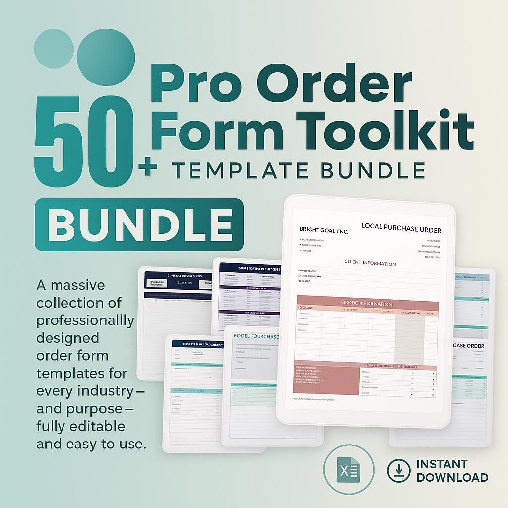 Pre Order Website Form Examples 50+ Pre-order Form Template Bundle Excel | Business Order Tracker ...