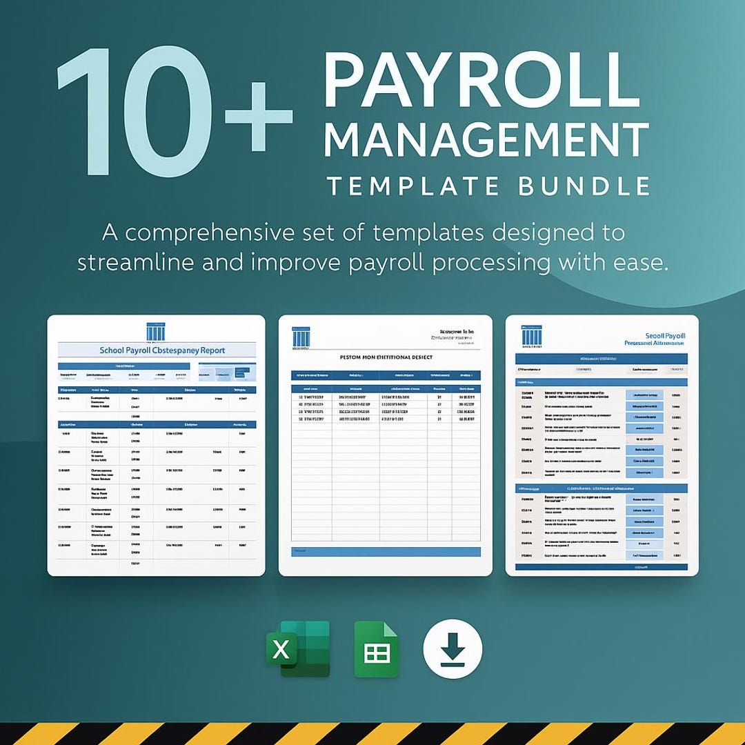 10+ Payroll Management Template Bundle Excel | Employee Salary Tracker ...