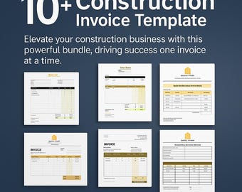 10+ sjabloonbundel bouwfacturen Excel | Factureringsbladen aannemer | Projectbetalingstracker | Formulieren werkorder en taakraming