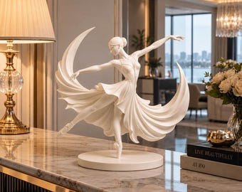 Ballet Dancer Sculpture STL | Graceful Ballerina Statue 3D Model | Elegant Home Decor Art | Printable STL File for 3D Printing Download