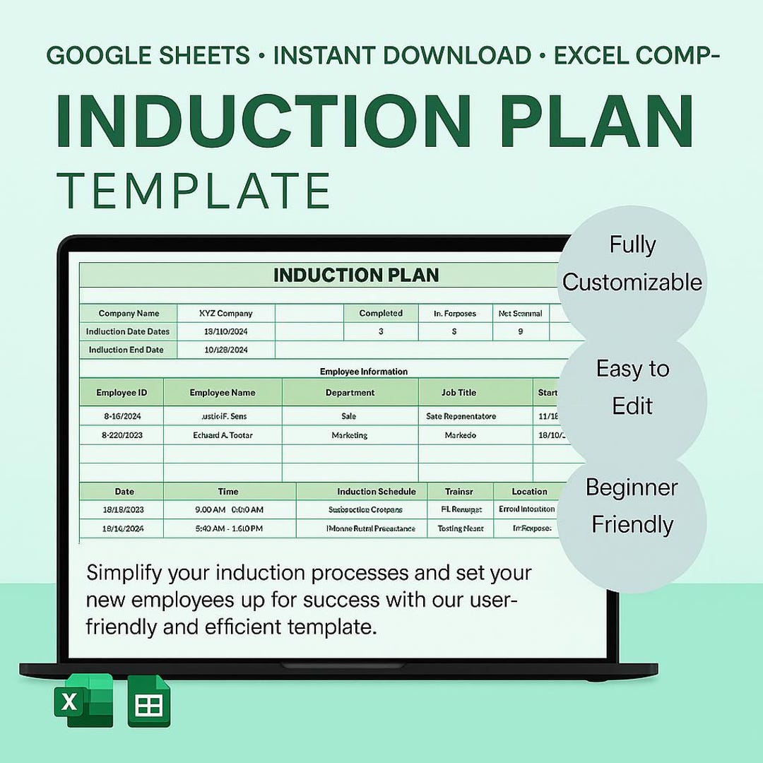 Induction Plan Template Employee Onboarding Training Schedule Tool Induction Plan Template Employee Onboarding Training Schedule Tool