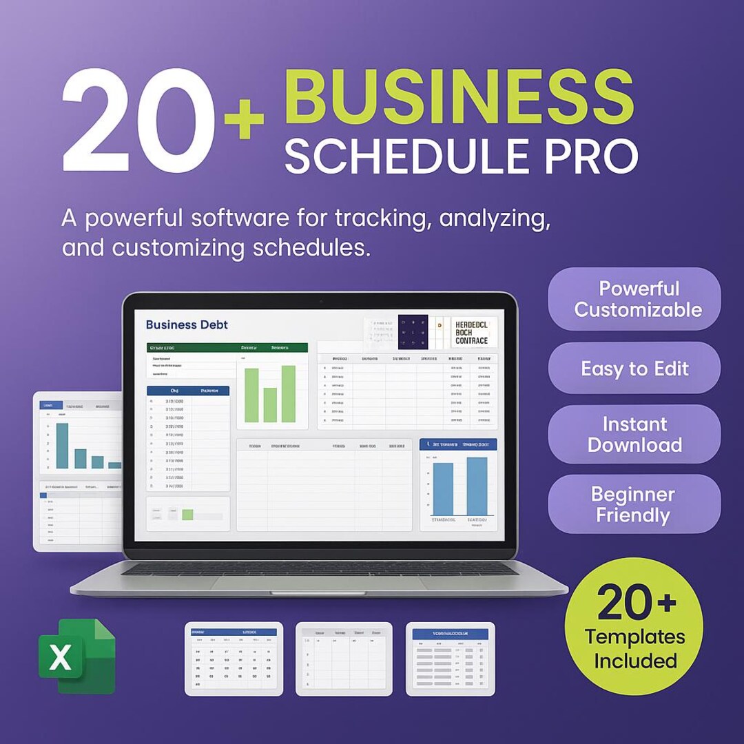 20+ Business Schedule Pro Templates | Excel Planner & Appointment ...