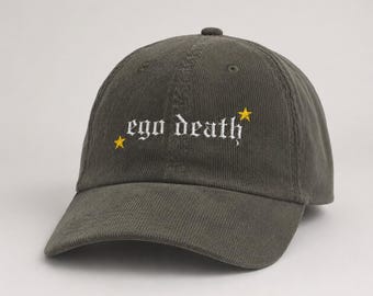 Ego Death, Hayley Williams Inspired, Embroidered Vintage Cord Dad Hat