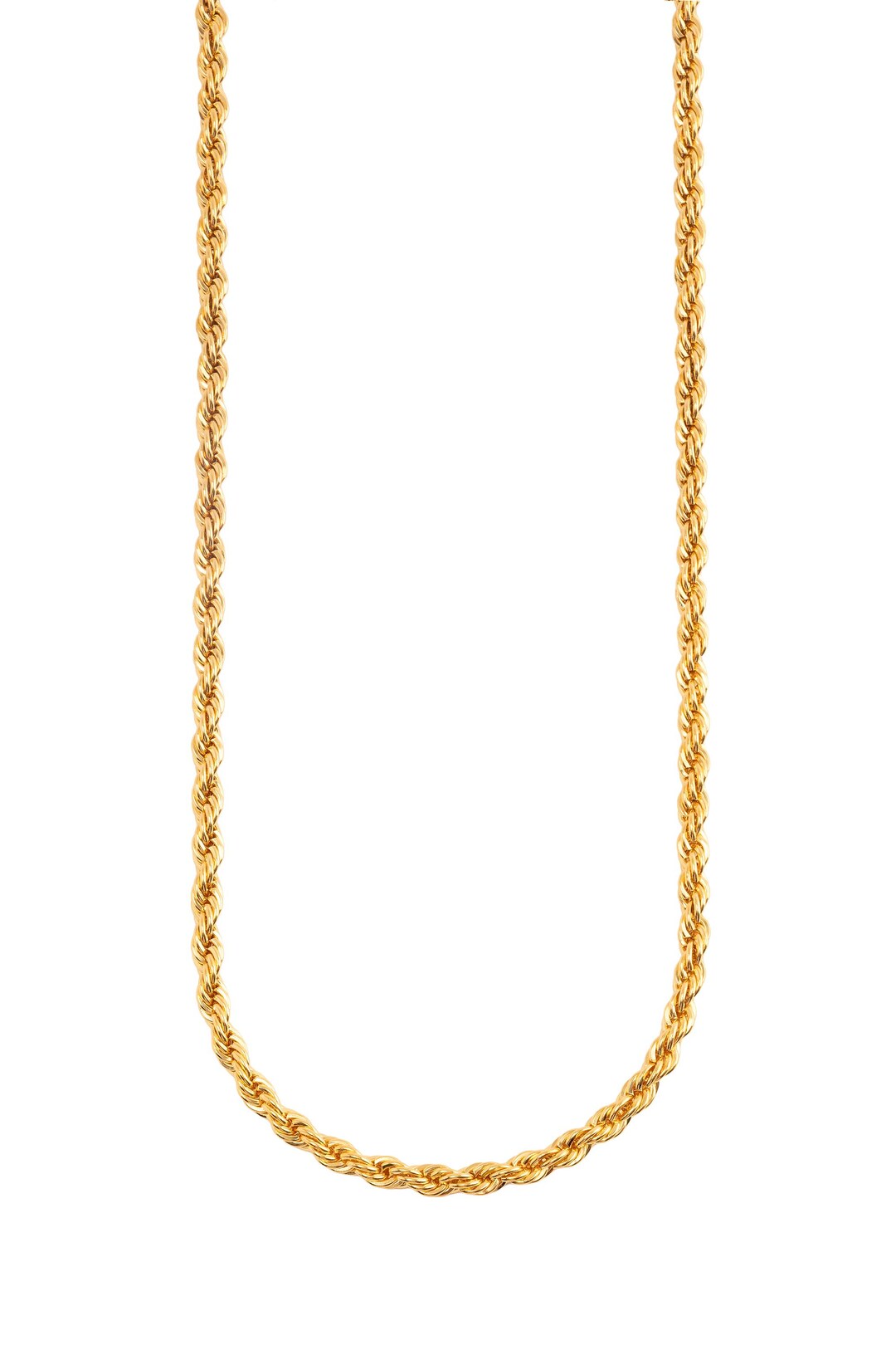 Handmade 22K Gold Plated Woven Rope Chain Necklace - Etsy