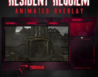 Resident Requiem Animated Intermission Overlay Pack | Survival Horror Just chatting for Twitch, YouTube & Kick