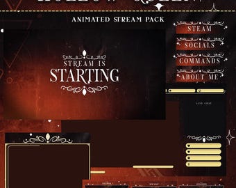 Animated Hollow Queen Stream Package: Twitch Graphics (Digital Download)