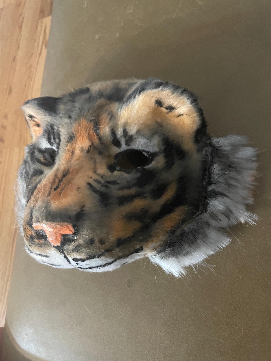 Ta Rien Mask Handmade Realistic Tiger Therian Mask - Etsy