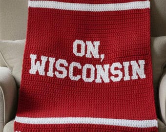 Wisconsin Inspired Crochet Blanket Graphgan Pattern