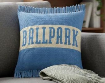 Ballpark häkeln Kissenbezug Muster PDF
