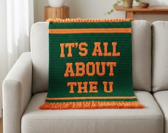Miami Inspired Crochet Blanket/Graphgan Pattern
