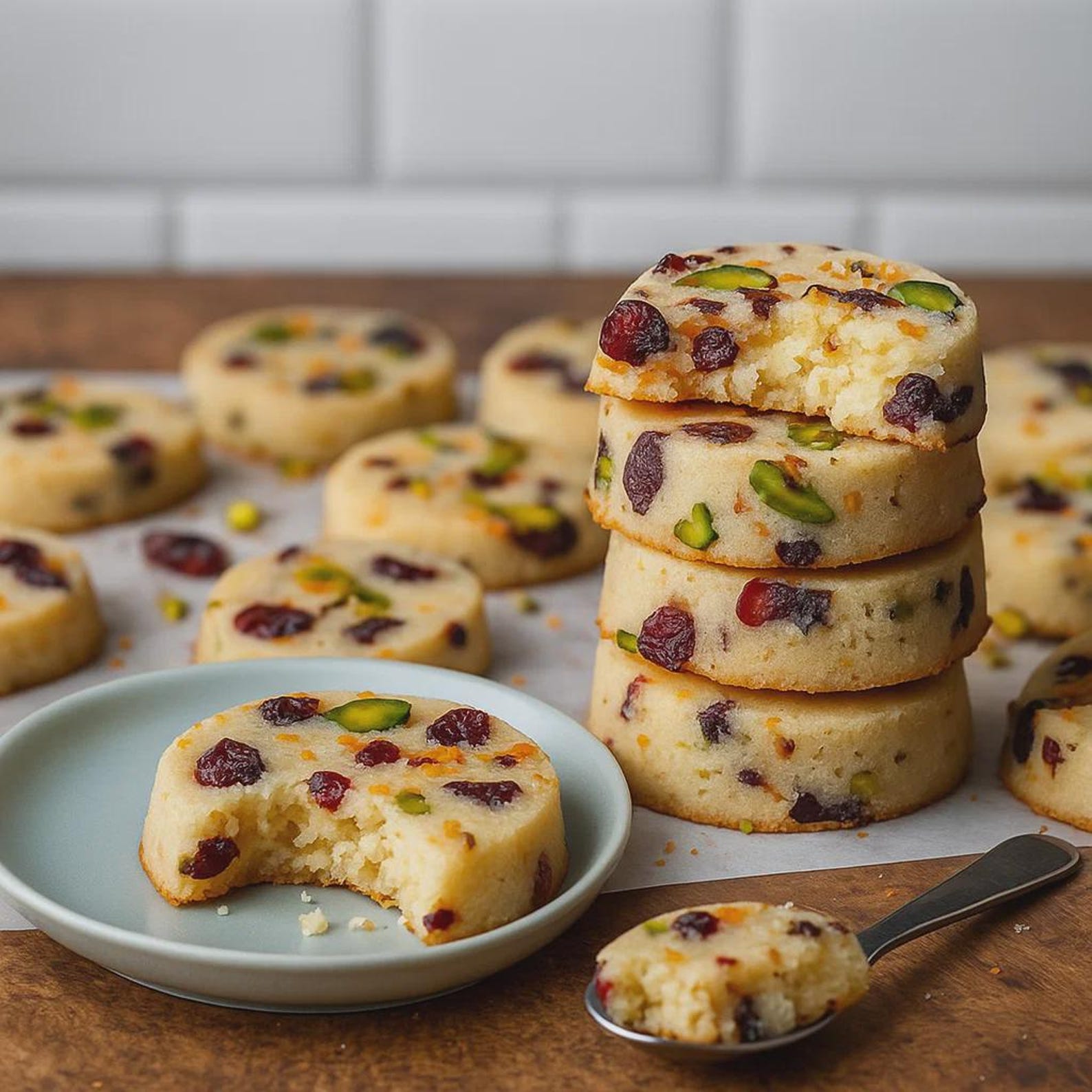 Elegant Cranberry Pistachio Shortbread Cookies – Digital Download - Etsy