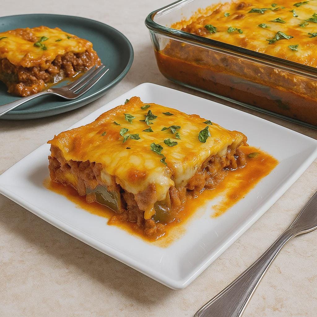 Beef Chiles Rellenos Casserole Recipe (digital Download) - Etsy