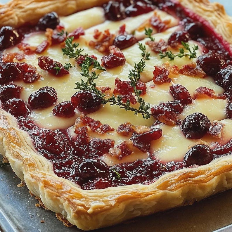 Cranberry Brie Tart Recipe | Elegant Holiday Appetizer (digital ...
