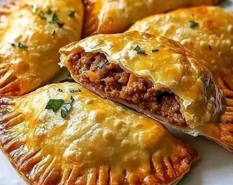 Receta de empanadas de carne imprimible para fiestas (descarga digital)