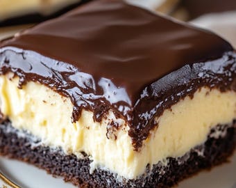 Receta de pastel Boston Cream / Postre gourmet fácil (Descarga digital)