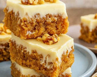 Carrot Cake Bars Recipe | Cream Cheese Frosting | Digital Download
