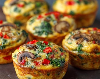 Veggie-Packed Protein Muffins Recipe | Healthy Savory Breakfast (Digital Download)