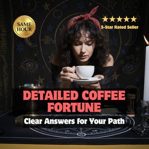 Turkish Coffee Reading, Detailed Tasseography Fortune Telling, Future Insights on Love & Career, Ancient Mystical Wisdom, 1-3 Hour PDF